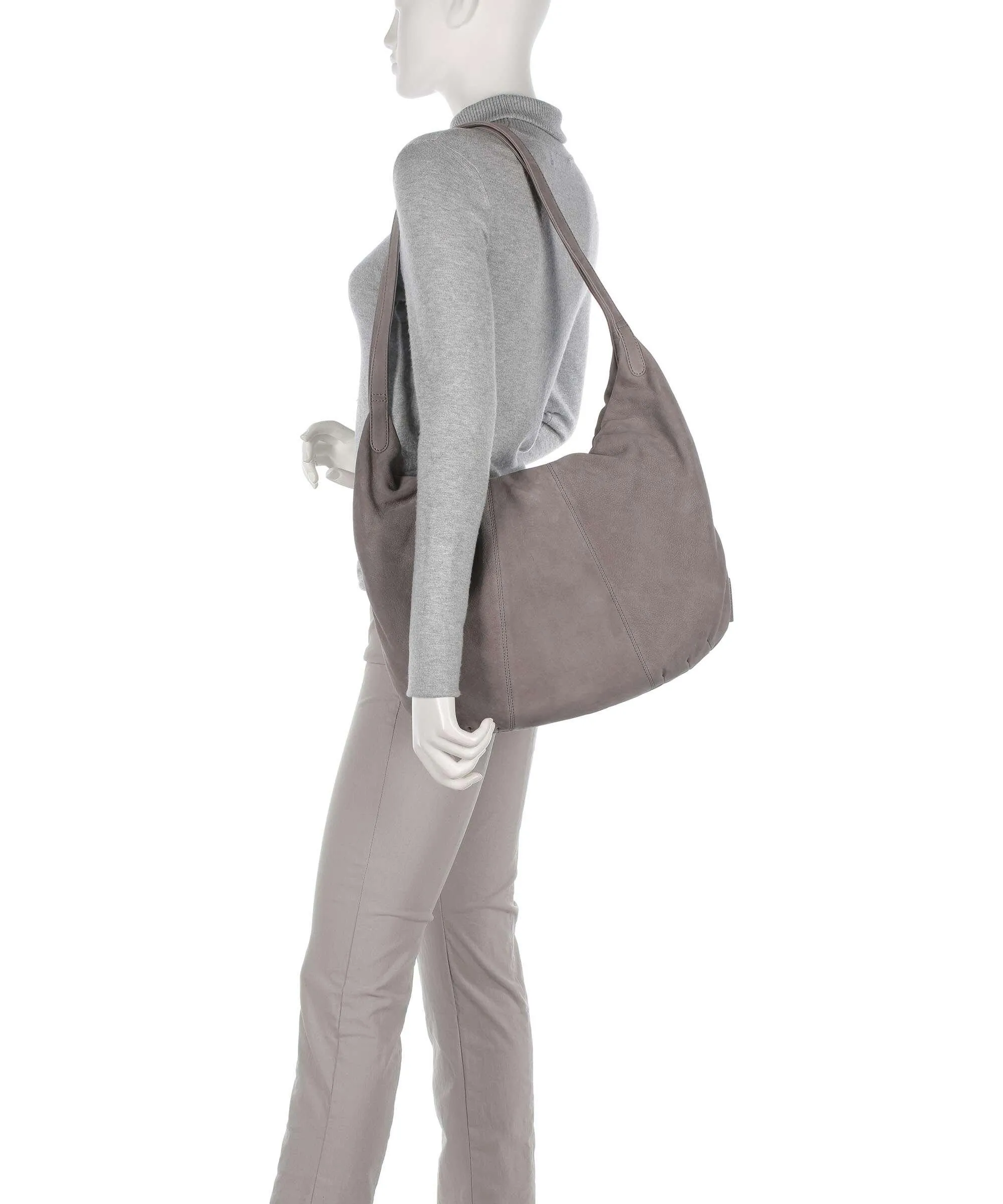  Aunts & Uncles Amelie´s Nettle Bed Ginseng Borsa hobo pelle ruvida taupe  