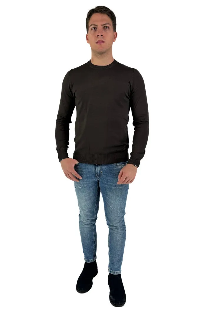 Baci & Abbracci maglia girocollo in misto viscosa 430001