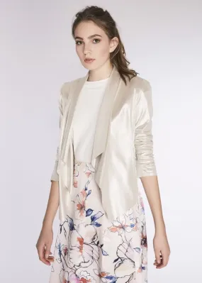 Blazer con collo a scialle