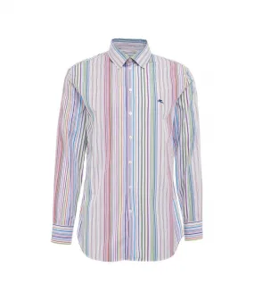 Camicia a righe multicolore multicolore