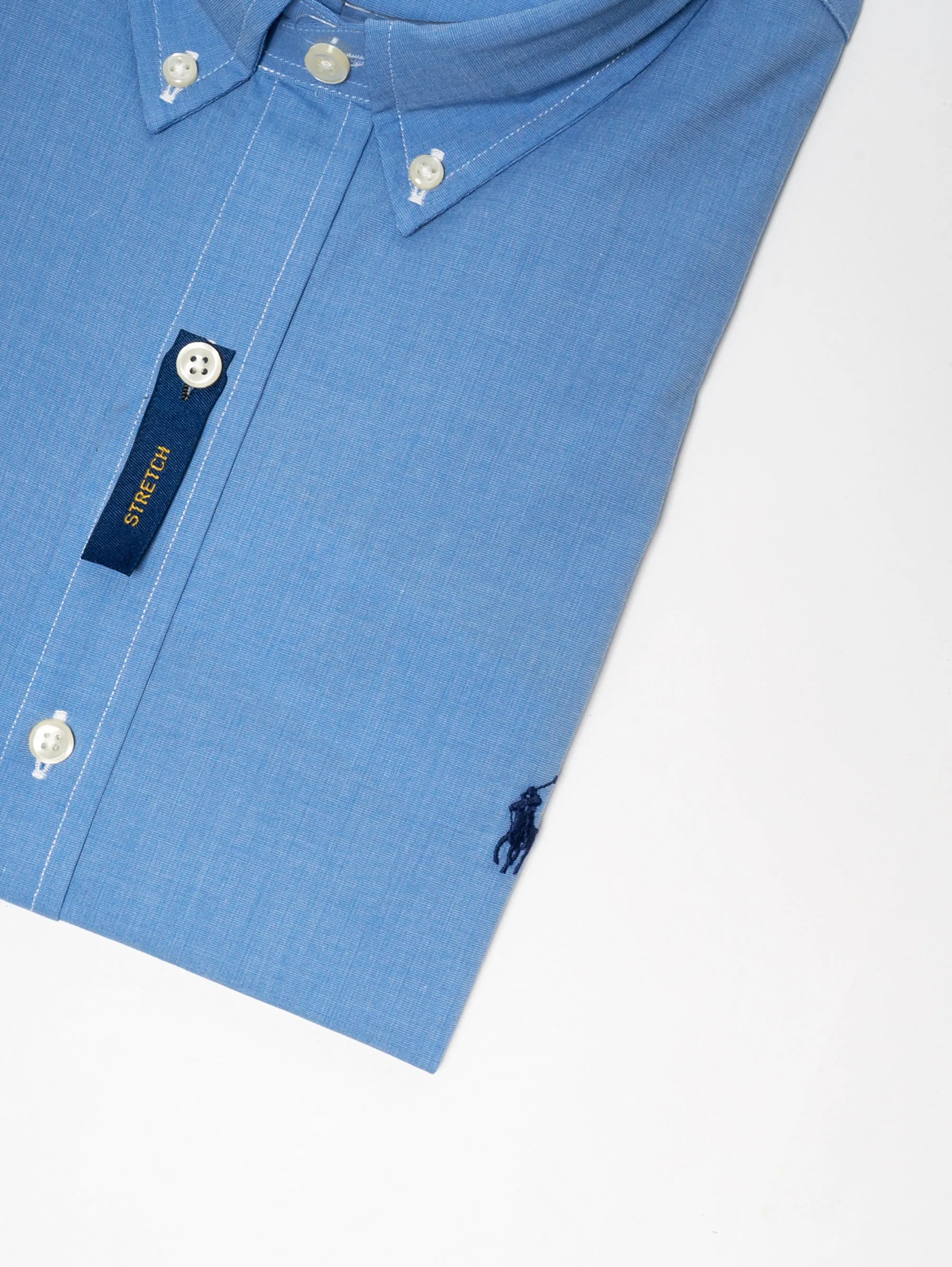 Camicia in Popeline Celeste