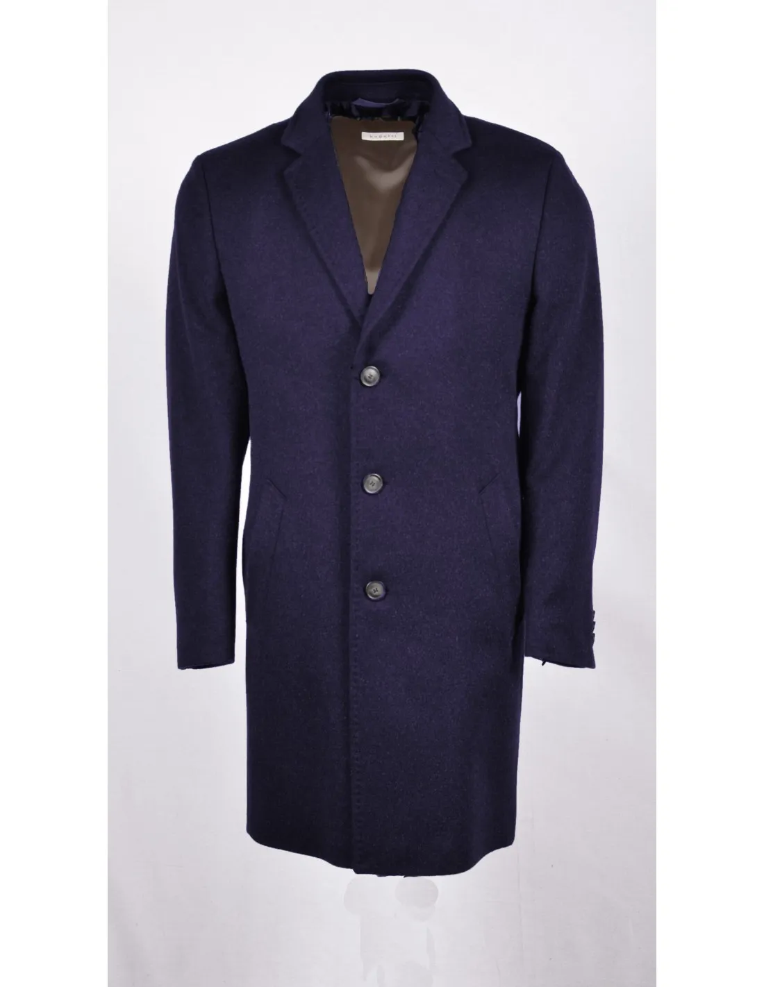 Cappotto Puro Cachemire Blu Mod Baronetto simone A / I