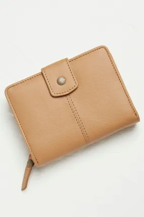 FatFace Borsa con zip in pelle    