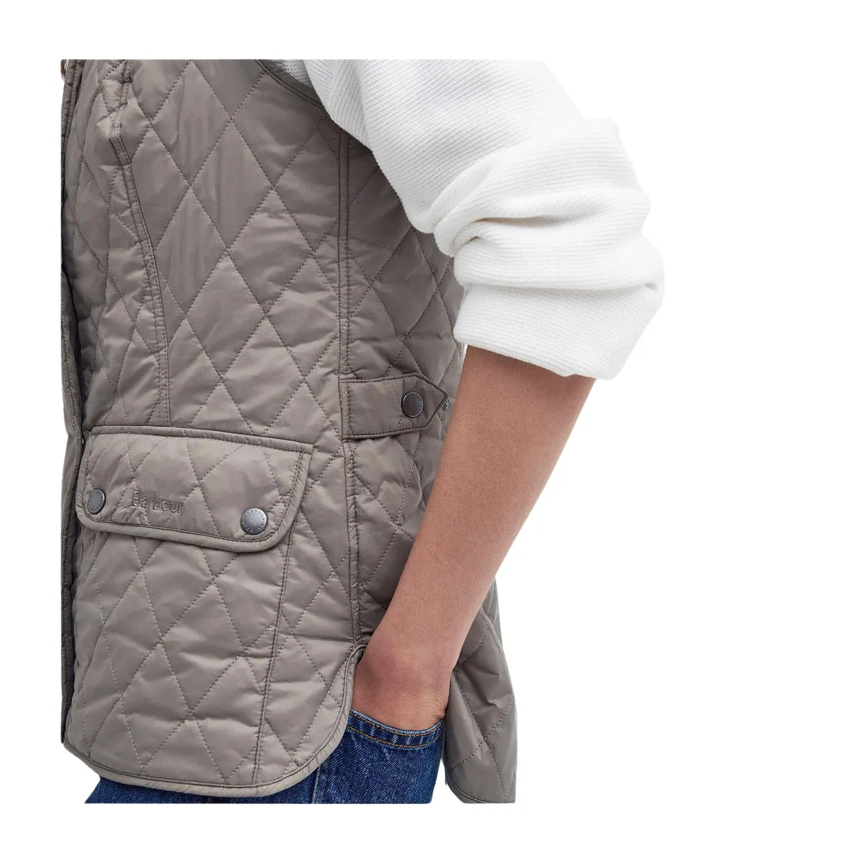 Gilet Donna Barbour Otterburn Grigio