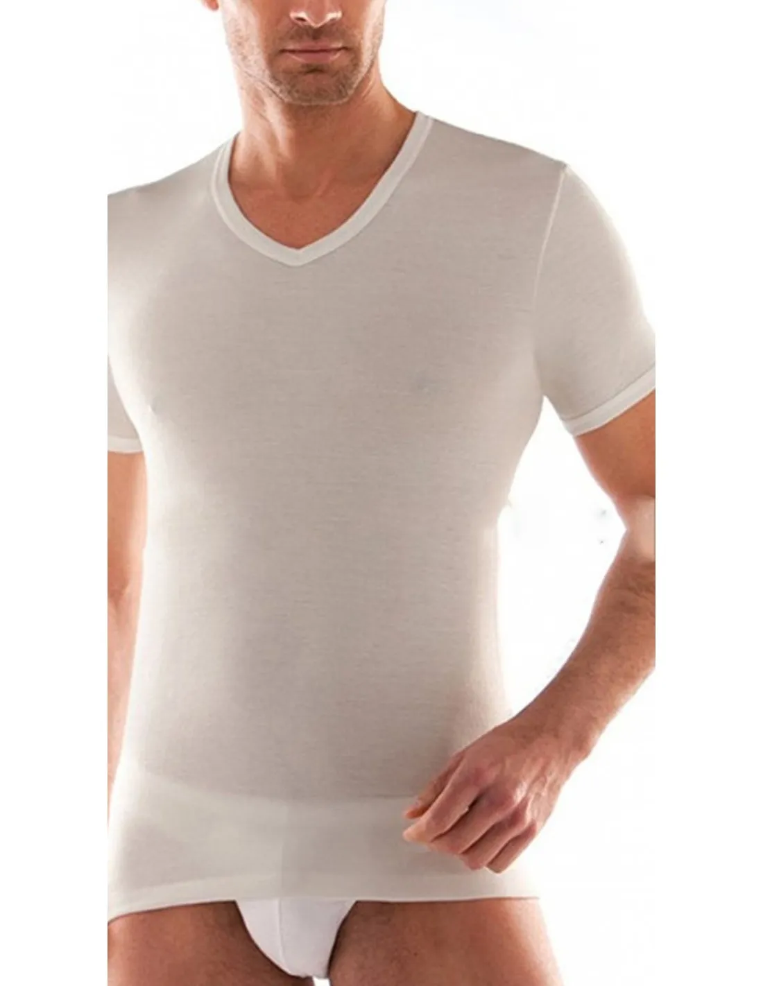 Maglia Intimo Collo V in Filo Scozia