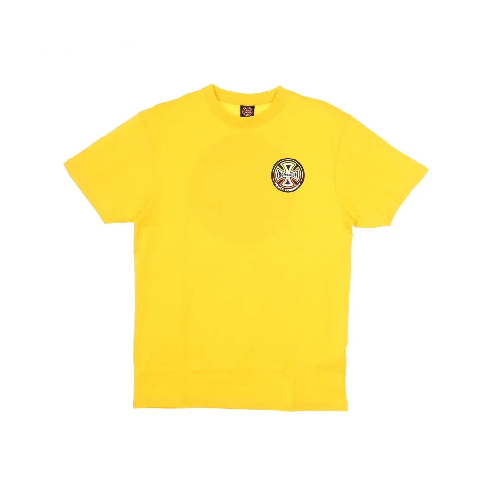MAGLIETTA SPLIT CROSS TEE GOLD