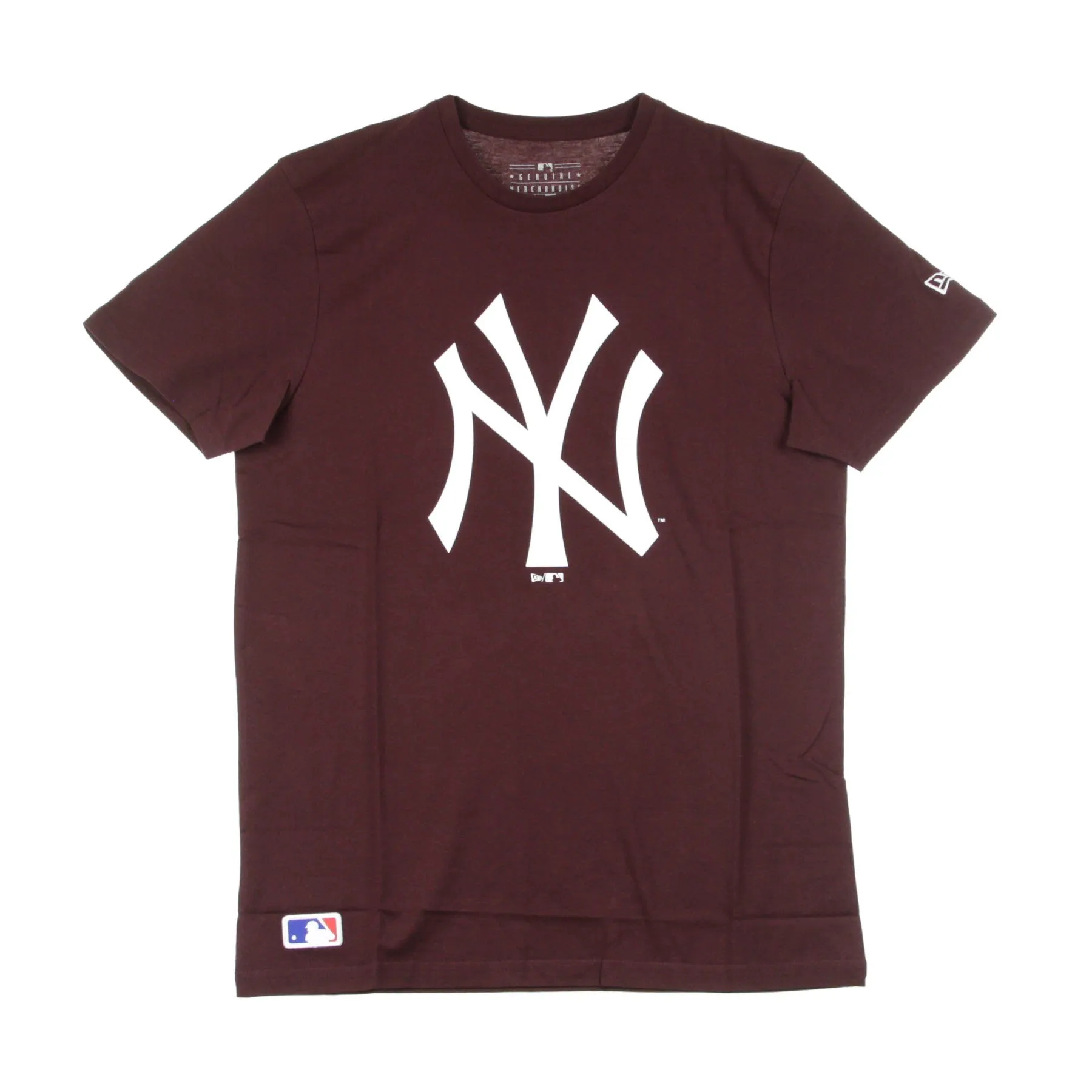 Maglietta Uomo Mlb Team Logo Tee Neyyan Maroon/white