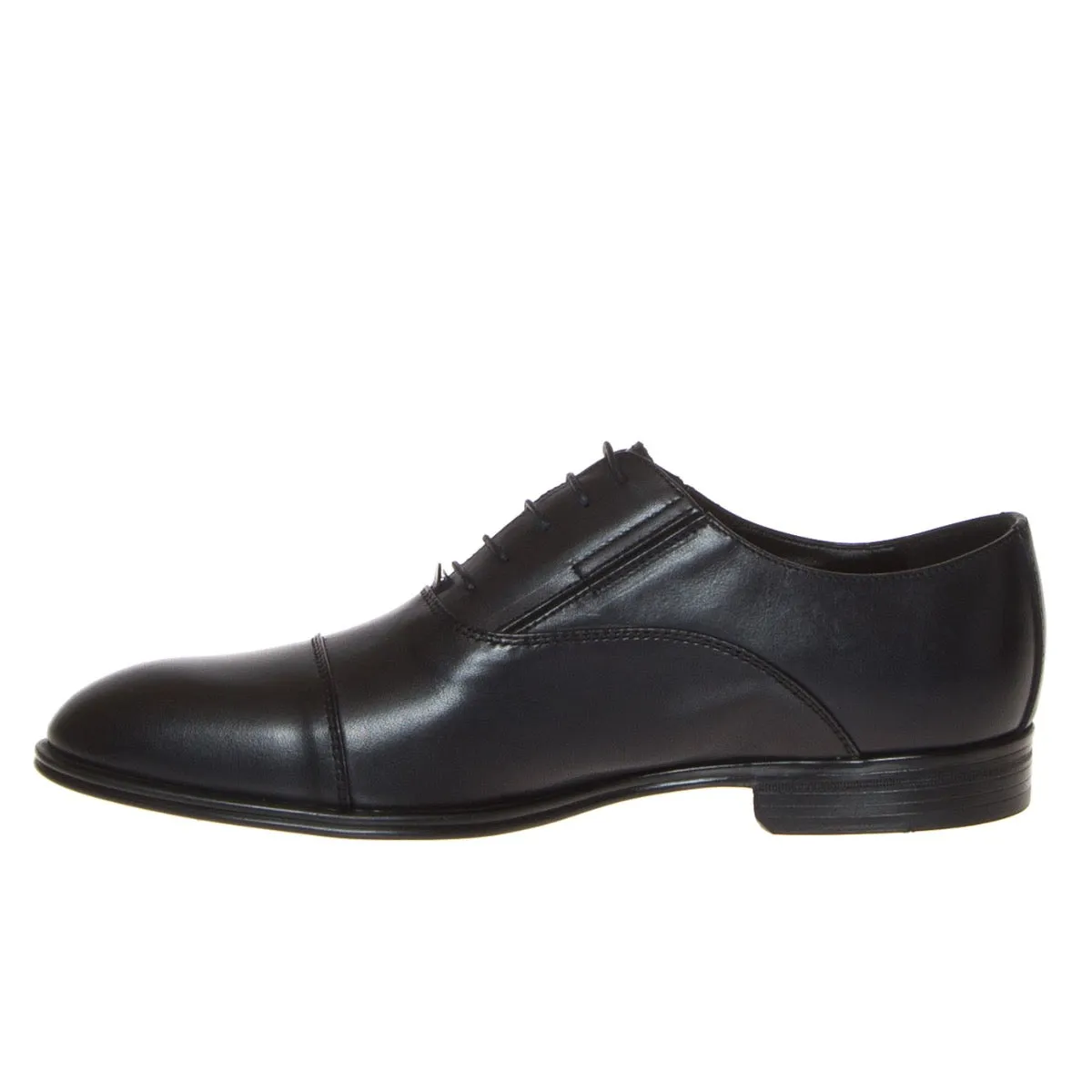 MELLUSO U0972D STRINGATA OXFORD PELLE BLU  