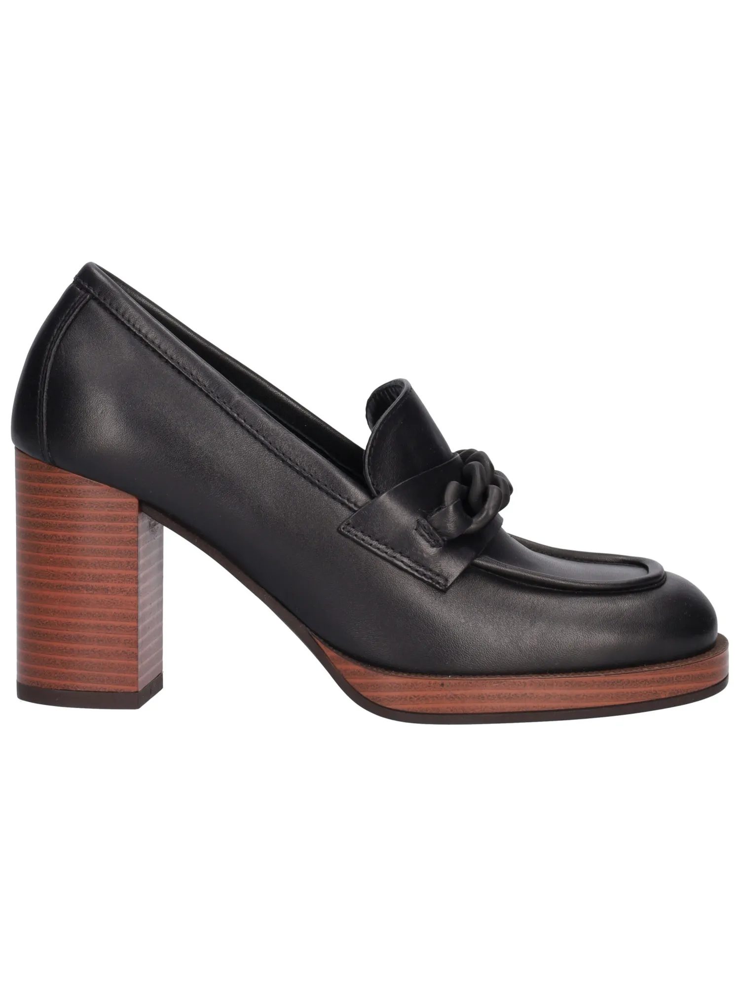 Mocassino con tacco largo Nero Giardini da donna nero