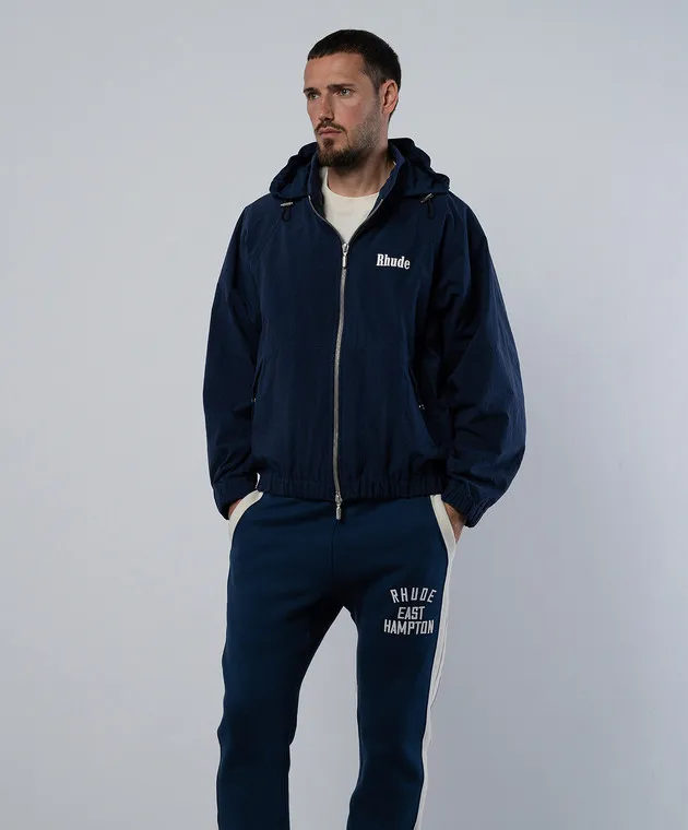 Rhude Giacca a vento blu Palmo RHPS24JA11005302