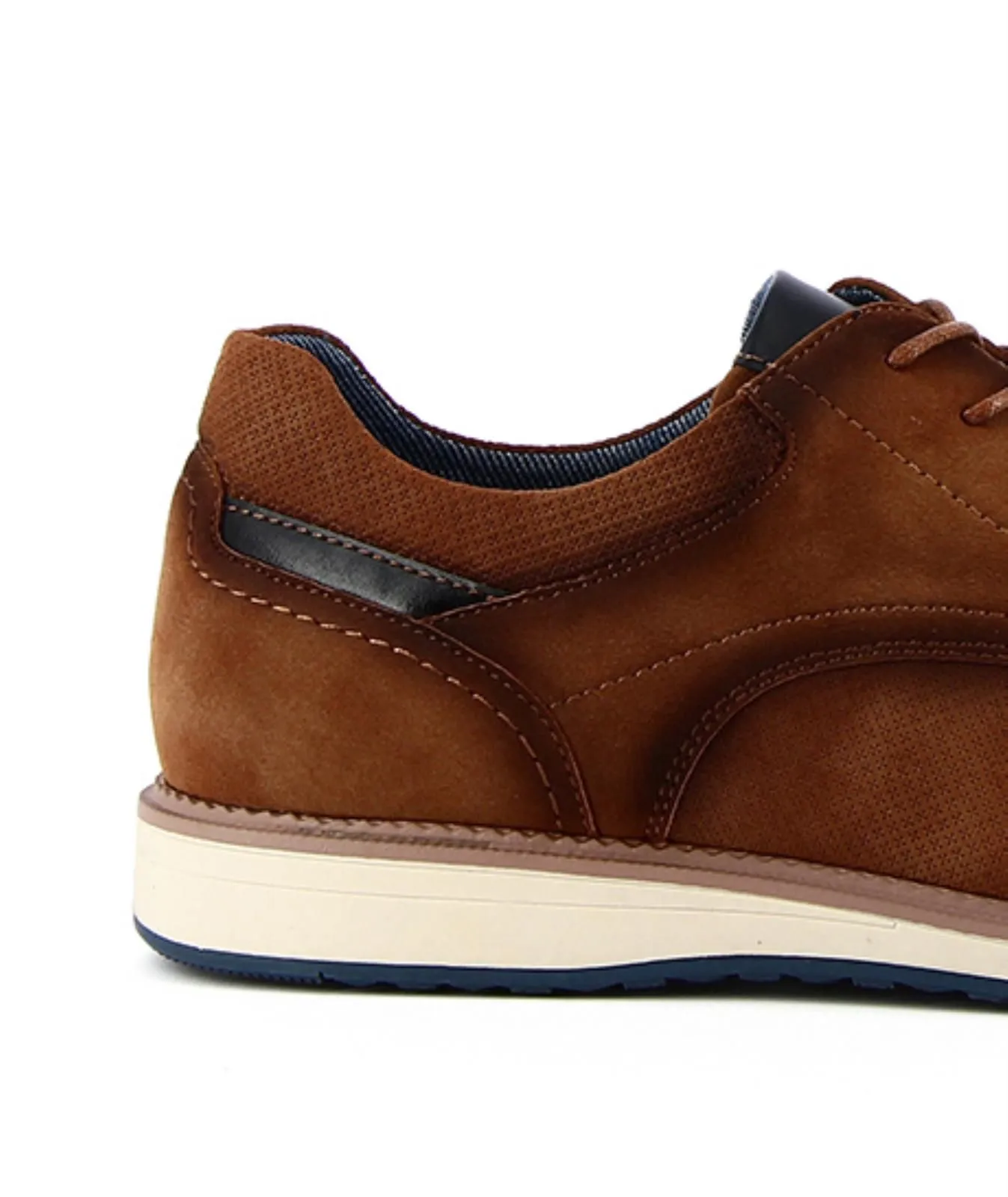 Scarpe stringate casual cuoio da uomo